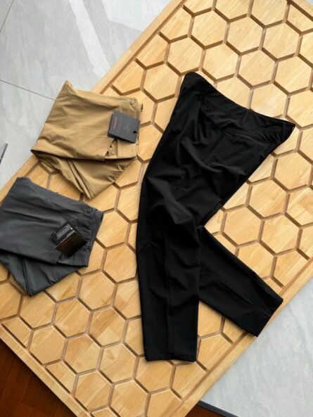 Top Version Market Compare Casually Arc'teryx 25 Spring/Summer New Solid Color Softshell Straight Leg Lounge Pants - 图片 4