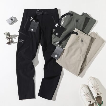Arc'teryx 25 PANT Embroidered Logo Wind and Rainproof Straight Athletic Solid Color Comfort Casual Pants - 图片 3