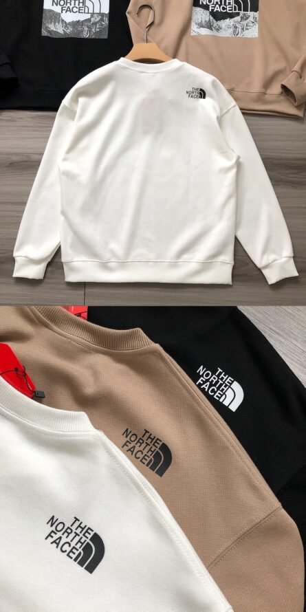TNF｜The North Face Men's and Women's Crew Neck Sweatshirt with Square Mountain Print. - 图片 5