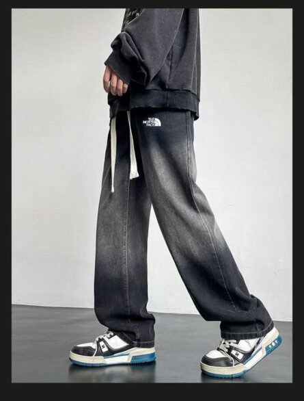 THE NOETH FACE LABEL The North Face Four Seasons Jeans Gradient Loose Casual Drag Jeans - 图片 3