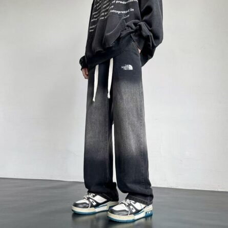 THE NOETH FACE LABEL The North Face Four Seasons Jeans Gradient Loose Casual Drag Jeans - 图片 4