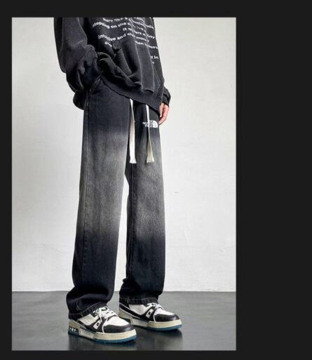 THE NOETH FACE LABEL The North Face Four Seasons Jeans Gradient Loose Casual Drag Jeans - 图片 5
