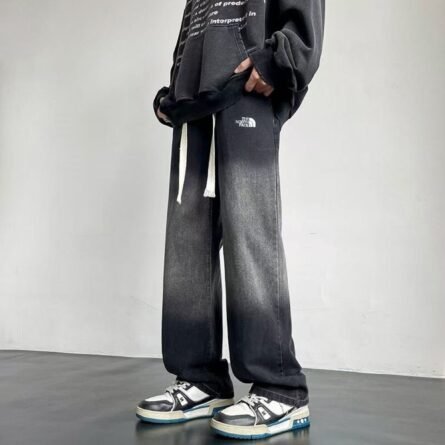THE NOETH FACE LABEL The North Face Four Seasons Jeans Gradient Loose Casual Drag Jeans - 图片 6