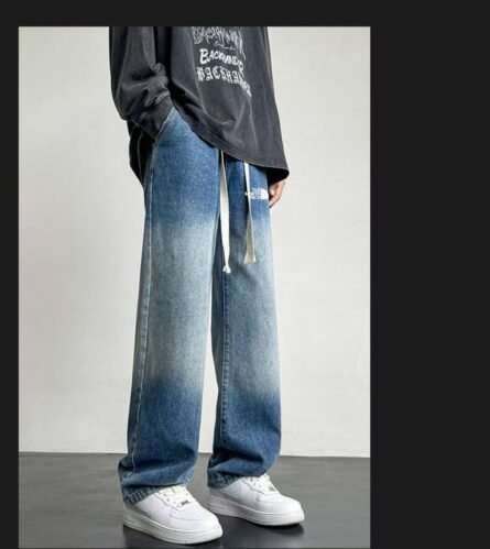 THE NOETH FACE LABEL The North Face Four Seasons Jeans Gradient Loose Casual Drag Jeans - 图片 8