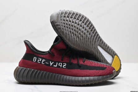 True Label Adidas Adidas Yeezy Boost 350V2 Coconut red black - 图片 3
