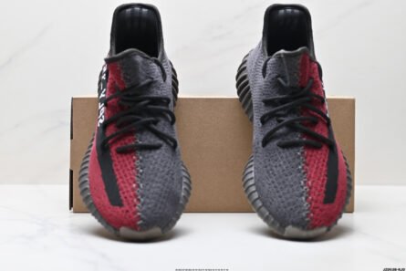 True Label Adidas Adidas Yeezy Boost 350V2 Coconut red black - 图片 5