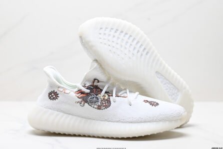 Corporate Adidas Adidas Yeezy Boost 350V2 Coconut White Graffiti - 图片 3