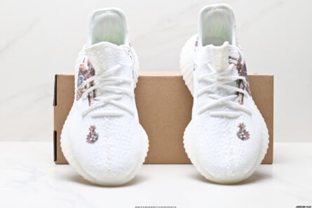 Corporate Adidas Adidas Yeezy Boost 350V2 Coconut White Graffiti - 图片 5