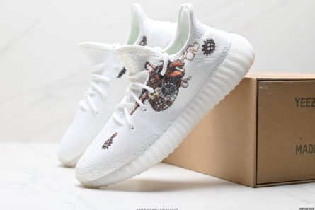 Corporate Adidas Adidas Yeezy Boost 350V2 Coconut White Graffiti - 图片 6
