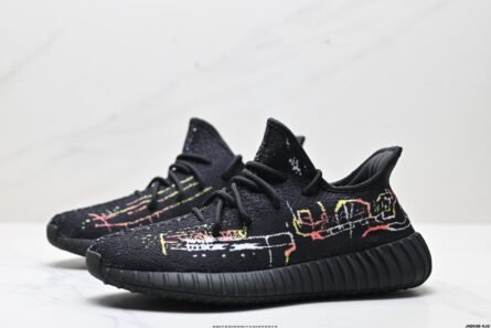 Corporate Adidas Adidas Yeezy Boost 350V2 Coconut Black Graffiti - 图片 3