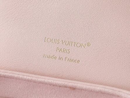 Pink Full Leather Embossed Shoulder Bag COUSSIN BACKPACK Mini Handbag - 图片 9