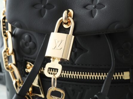 Full Leather Embossed Shoulder Bag COUSSIN BACKPACK Mini Handbag - 图片 5