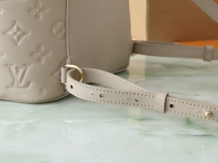 Full Leather Embossed Shoulder Bag COUSSIN BACKPACK Small Handbag - 图片 11