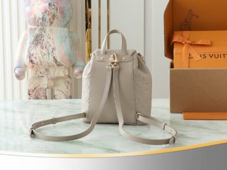 Full Leather Embossed Shoulder Bag COUSSIN BACKPACK Small Handbag - 图片 3