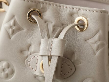 Full Leather Embossed Shoulder Bag COUSSIN BACKPACK Small Handbag - 图片 6