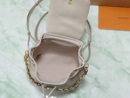 Full Leather Embossed Shoulder Bag COUSSIN BACKPACK Small Handbag - 图片 8