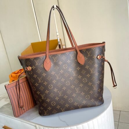 Neverfull medium bag in brown - 图片 3