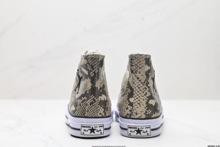 Stussy x Converse ALL STAR CHUCK 70 Converse Snake print fashion versatile non-slip wear-resistant high-top canvas shoes - 图片 5
