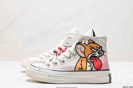Converse 1970s Chuck Taylor All Star Tom Jerry Cat and Mouse Non-slip wear-resistant high-top canvas shoes - 图片 3