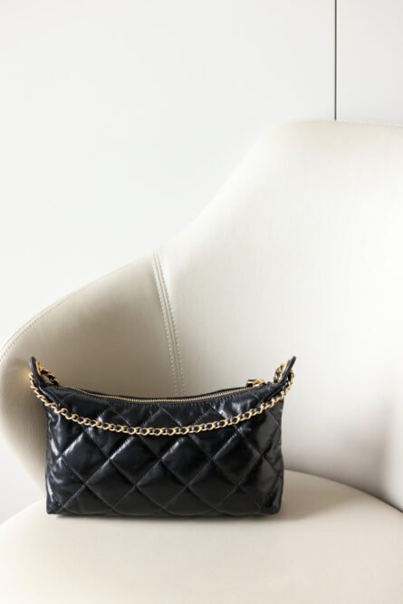 Hobo Black Gold Dumpling Bag Small Size - 图片 3