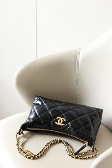 Hobo Black Gold Dumpling Bag Small Size - 图片 4