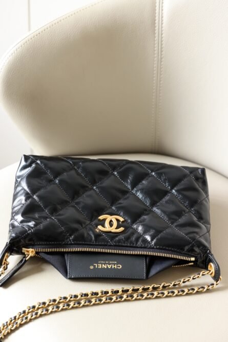 Hobo Black Gold Dumpling Bag Small Size - 图片 8