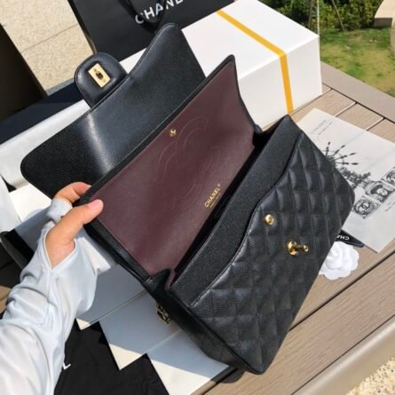 CHANEL Classic Flap cowhide diamond lattice shoulder bag - 图片 4