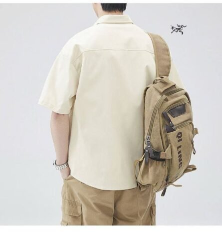 Arc'teryx Summer Workwear Multi-Pocket Patchwork Shirt Hong Kong Style Loose Short Sleeve Shirt make you love it, the bird family is specializing in outdoor clothing dedicated users! - 图片 4