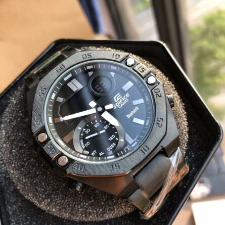 New CASIO Fashion Casual Business Steel Heart of Oak Model ECB-10 - 图片 3