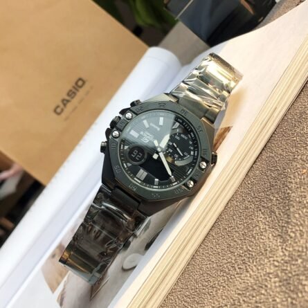 New CASIO Fashion Casual Business Steel Heart of Oak Model ECB-10 - 图片 5