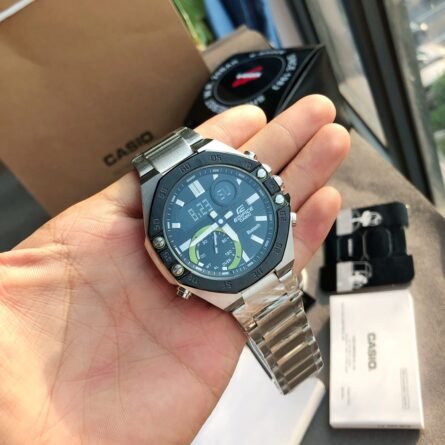 New CASIO Fashion Casual Business Steel Heart of Oak Model ECB-10 - 图片 2