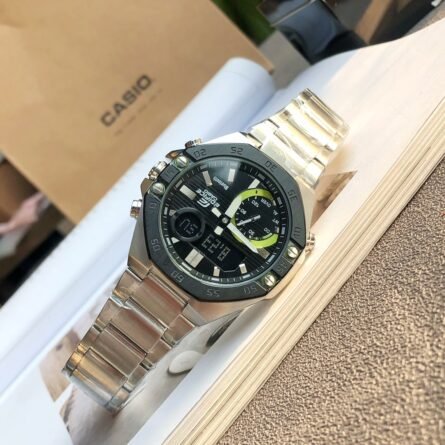 New CASIO Fashion Casual Business Steel Heart of Oak Model ECB-10 - 图片 5