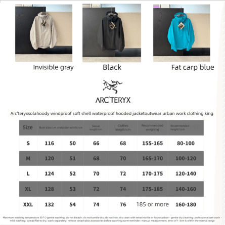 Arc'teryx| Solano Hoody Windproof Softshell Waterproof Hooded Jacket Jacket - 图片 8