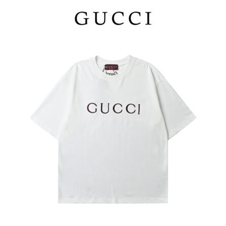 Gucci Simple Letter Embroidered Logo Pattern Short Sleeve - 图片 13
