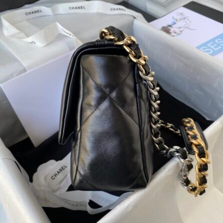 Silver chain Ohanel Fall/Winter 19Bag Combining everything classic pillow bag - 图片 5