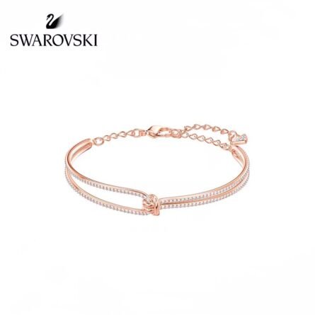 Swarovski rose gold LIFELONG Jiang Shujing same twist bracelet bracelet bracelet. - 图片 5