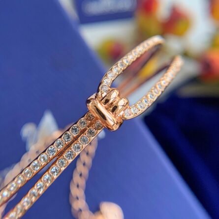 Swarovski rose gold LIFELONG Jiang Shujing same twist bracelet bracelet bracelet. - 图片 6