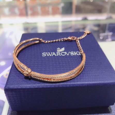 Swarovski rose gold LIFELONG Jiang Shujing same twist bracelet bracelet bracelet. - 图片 9