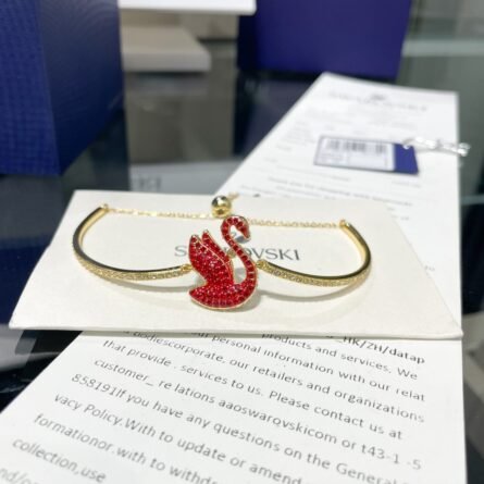 Swarovski Swan Bracelet Women's Red Swan Styled - 图片 3