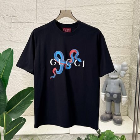 GUCCI Year of the Snake limited men and women with the same short-sleeved - 图片 3