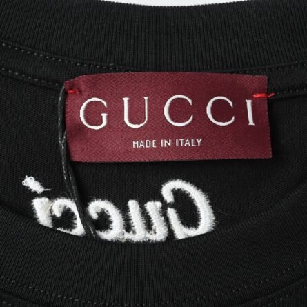Gucci Simple Letter Embroidered Logo Pattern Short Sleeve - 图片 11