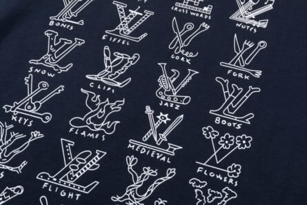 Louis Vuitton 24ss Blue Shell 🐚 Butterfly Logo Print Short Sleeve T-Shirt - 图片 6